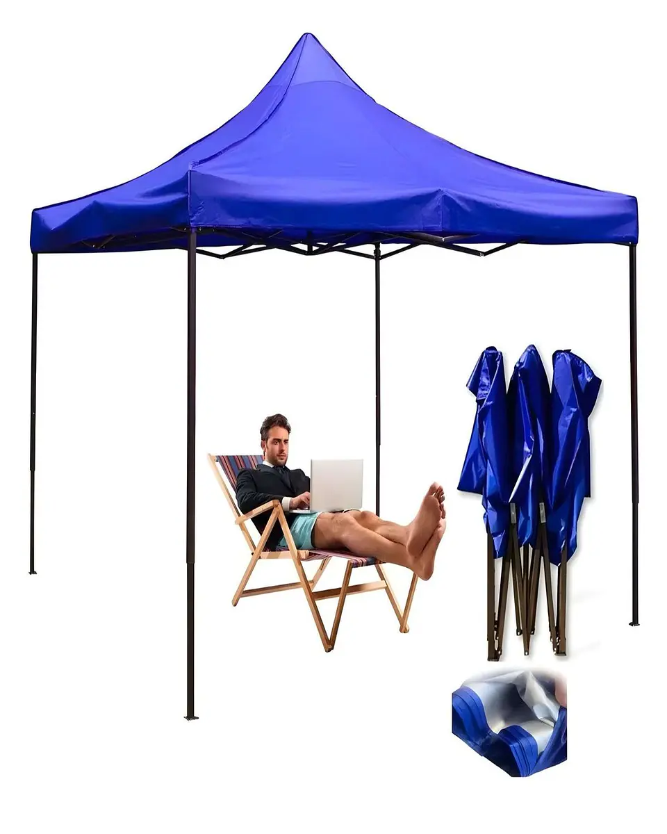 Toldo Plegable Carpa Filtro Uv Azul 2
