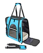 Bolso Transportador Respirable de Mascota Para Perro y Gato Azul - Miniatura 2