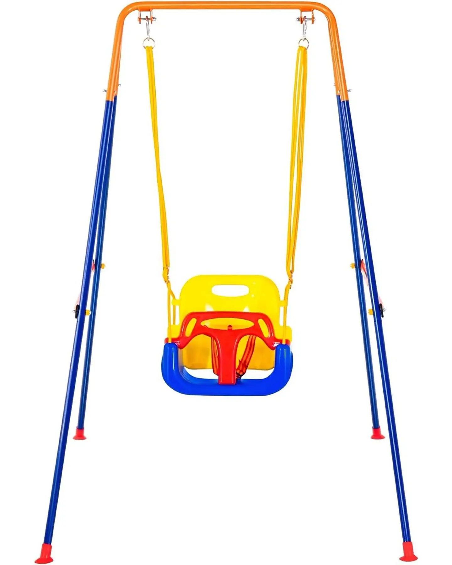 Juego de columpios 3 en 1 con soporte para niños 1
