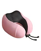 Cómoda Almohada De Cuello Viaje tela magnetica Rosa - Miniatura 1