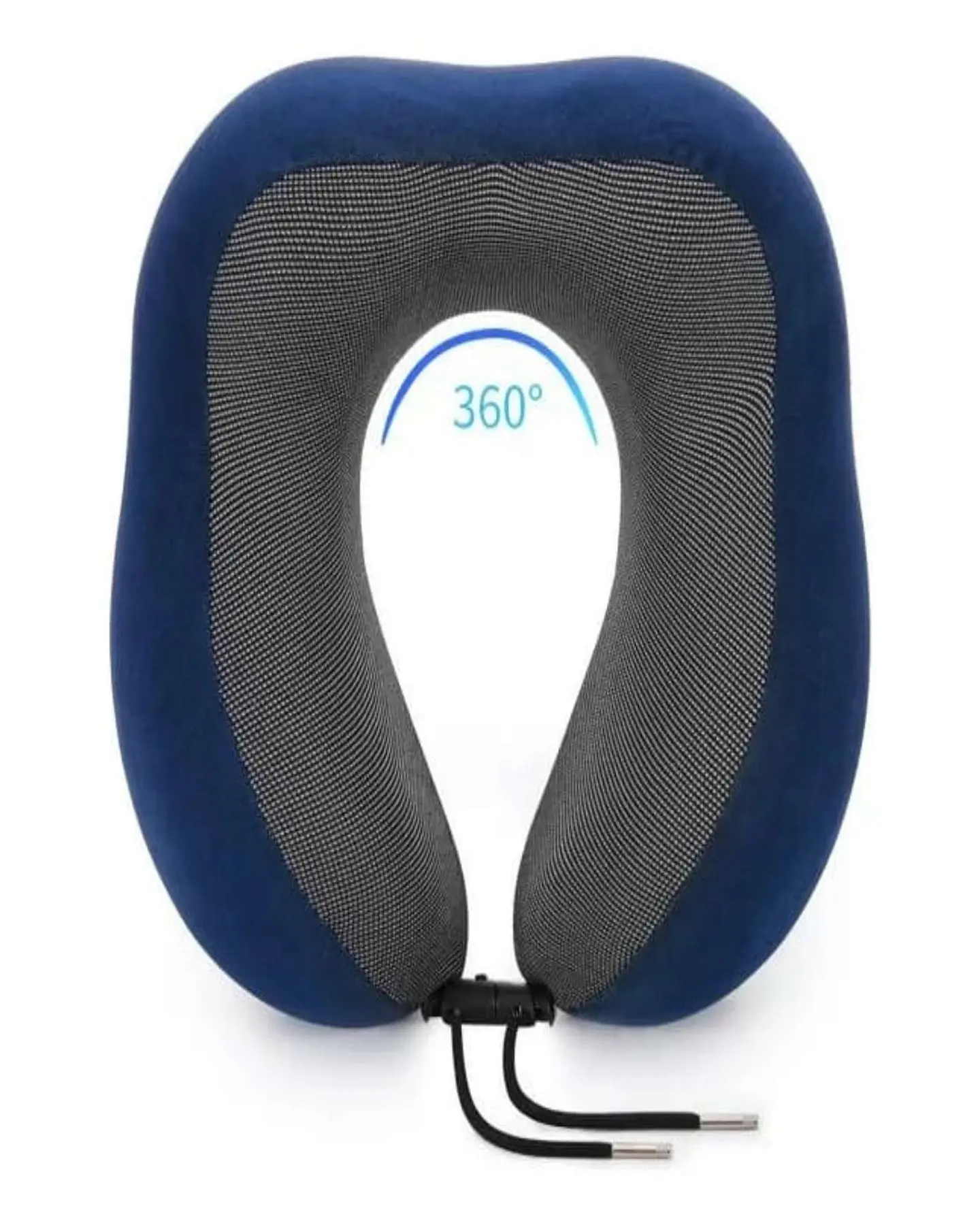 Cómoda Almohada De Cuello Viaje tela magnetica azul 1
