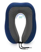 Cómoda Almohada De Cuello Viaje tela magnetica azul - Miniatura 1