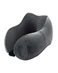 Cómoda Almohada De Cuello Viaje tela magnetica gris - Miniatura 2
