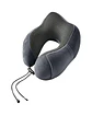 Cómoda Almohada De Cuello Viaje tela magnetica gris - Miniatura 3