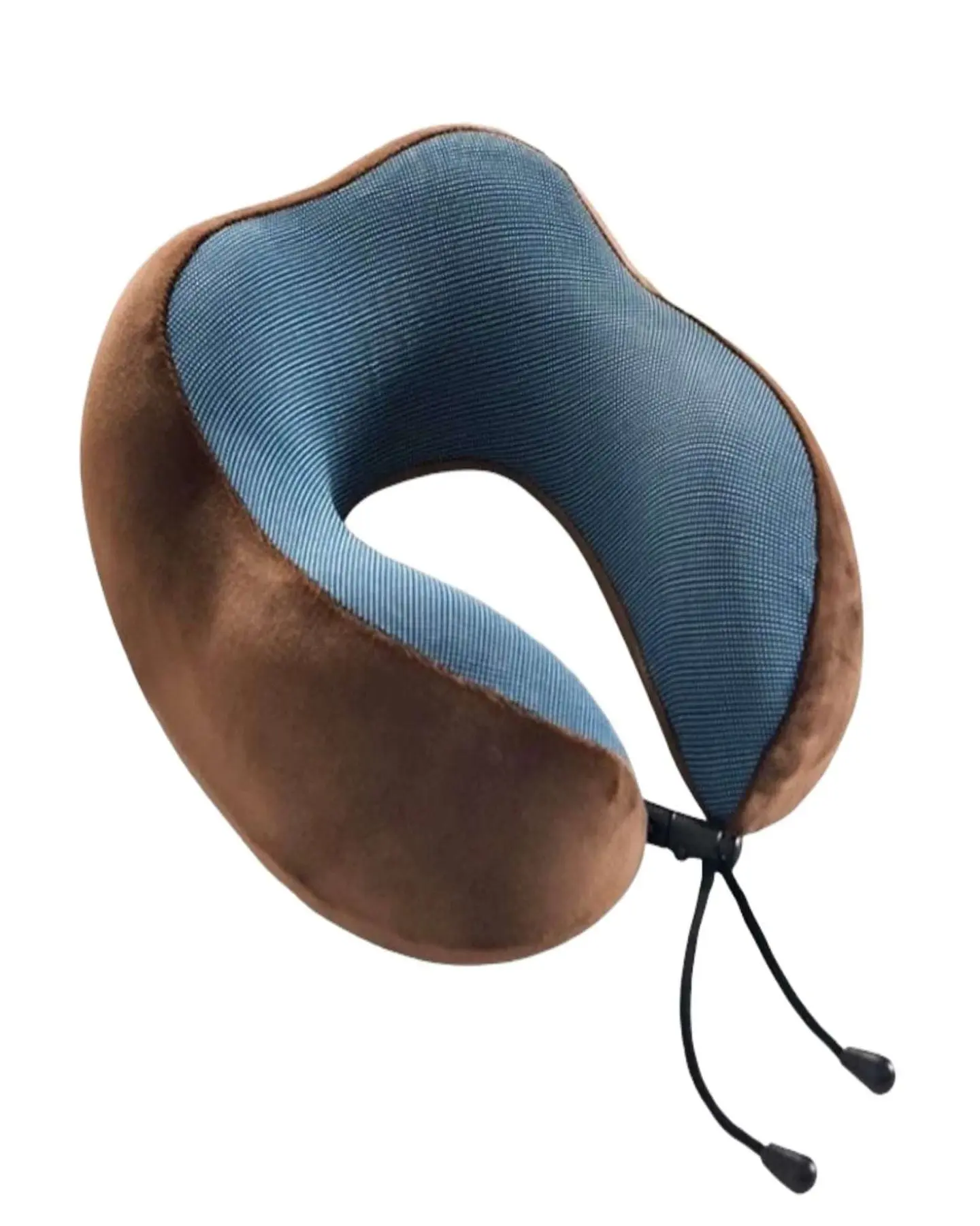 Cómoda Almohada De Cuello Viaje tela magnetica marron 1
