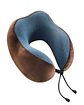 Cómoda Almohada De Cuello Viaje tela magnetica marron - Miniatura 1