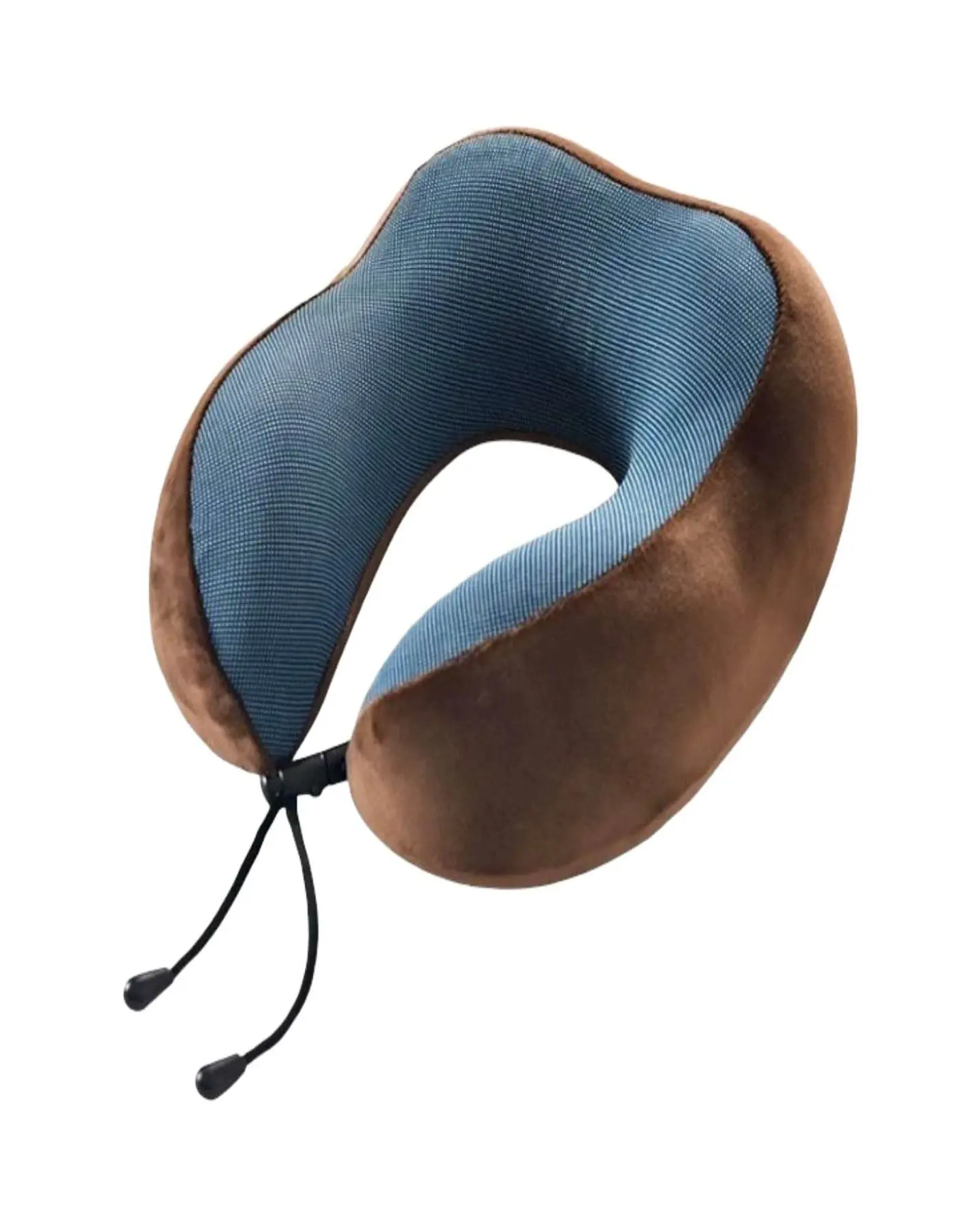 Cómoda Almohada De Cuello Viaje tela magnetica marron 2
