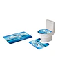 Juego 5 piezas con Cortina de baño de Tela Poliéster y  Forro de Ducha de Plástico - Miniatura 3