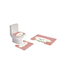 Juego 5 piezas con Cortina de baño de Tela Poliéster y  Forro de Ducha de Plástico - Miniatura 4