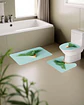 Juego 5 piezas con Cortina de baño de Tela Poliéster y  Forro de Ducha de Plástico - Miniatura 3