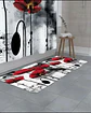 Juego 5 piezas con Cortina de baño de Tela Poliéster y  Forro de Ducha de Plástico - Miniatura 5