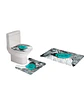 Juego 5 piezas con Cortina de baño de Tela Poliéster y  Forro de Ducha de Plástico - Miniatura 4