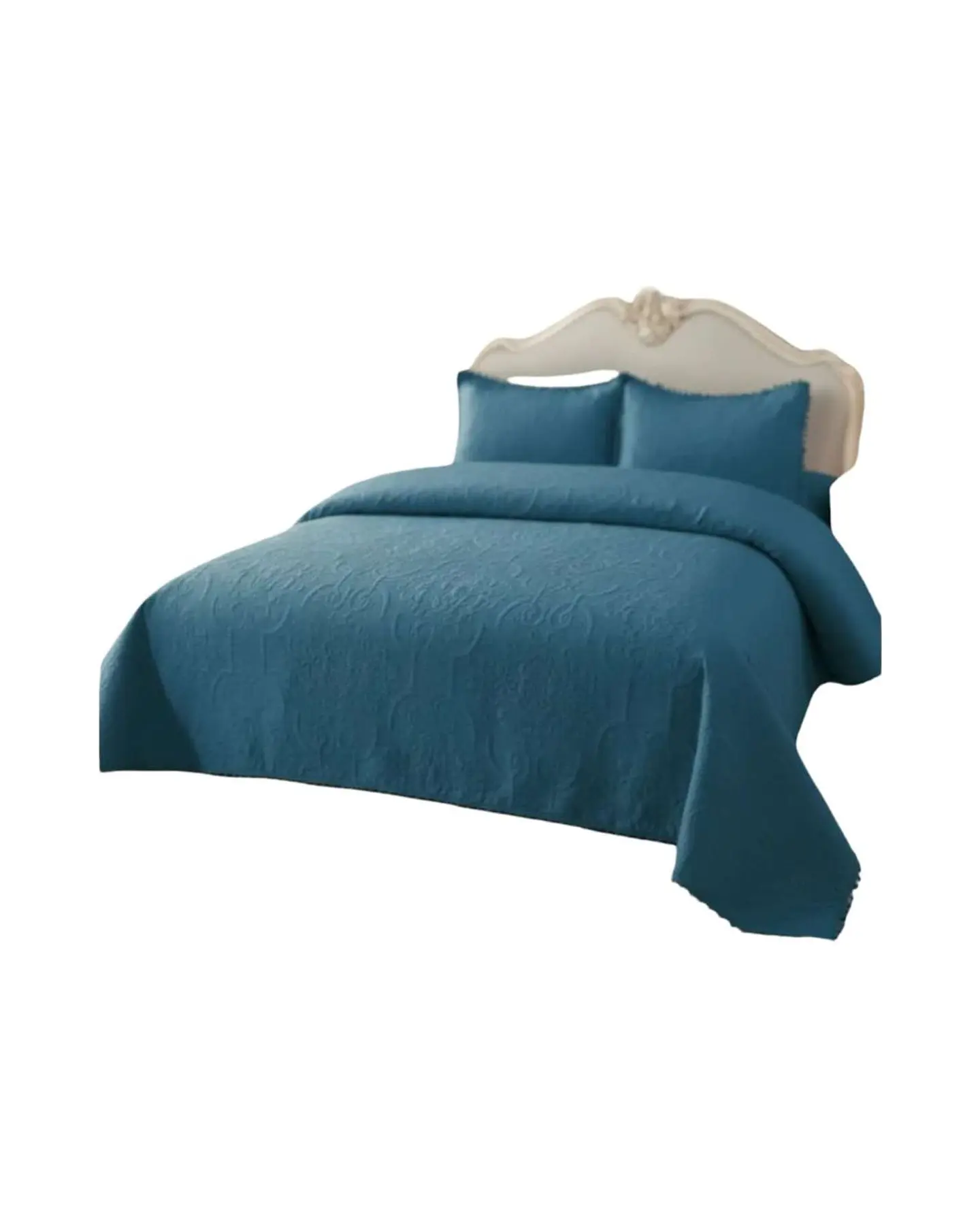 Cubrecama con pompones plaza y media 2