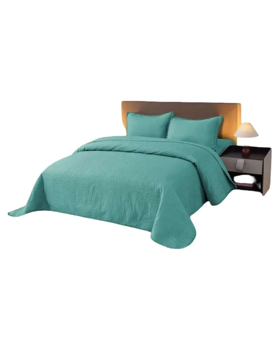 Cubrecama con pompones 2 plazas 2