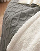 Frazada Sherpa Premium Con Diseño De Diamantes 2 plazas - Miniatura 5