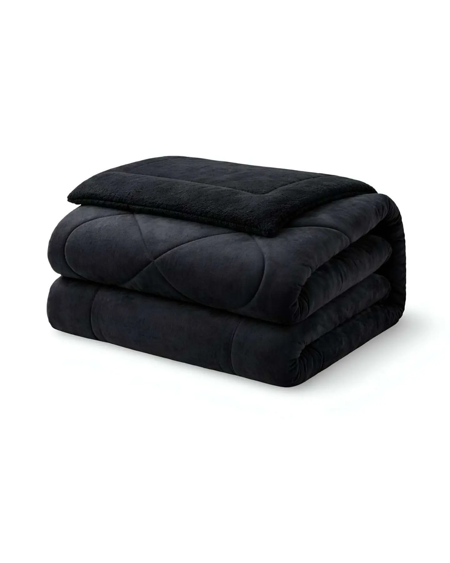 Cubrecama plush con chiporro Acolchado liso King 2