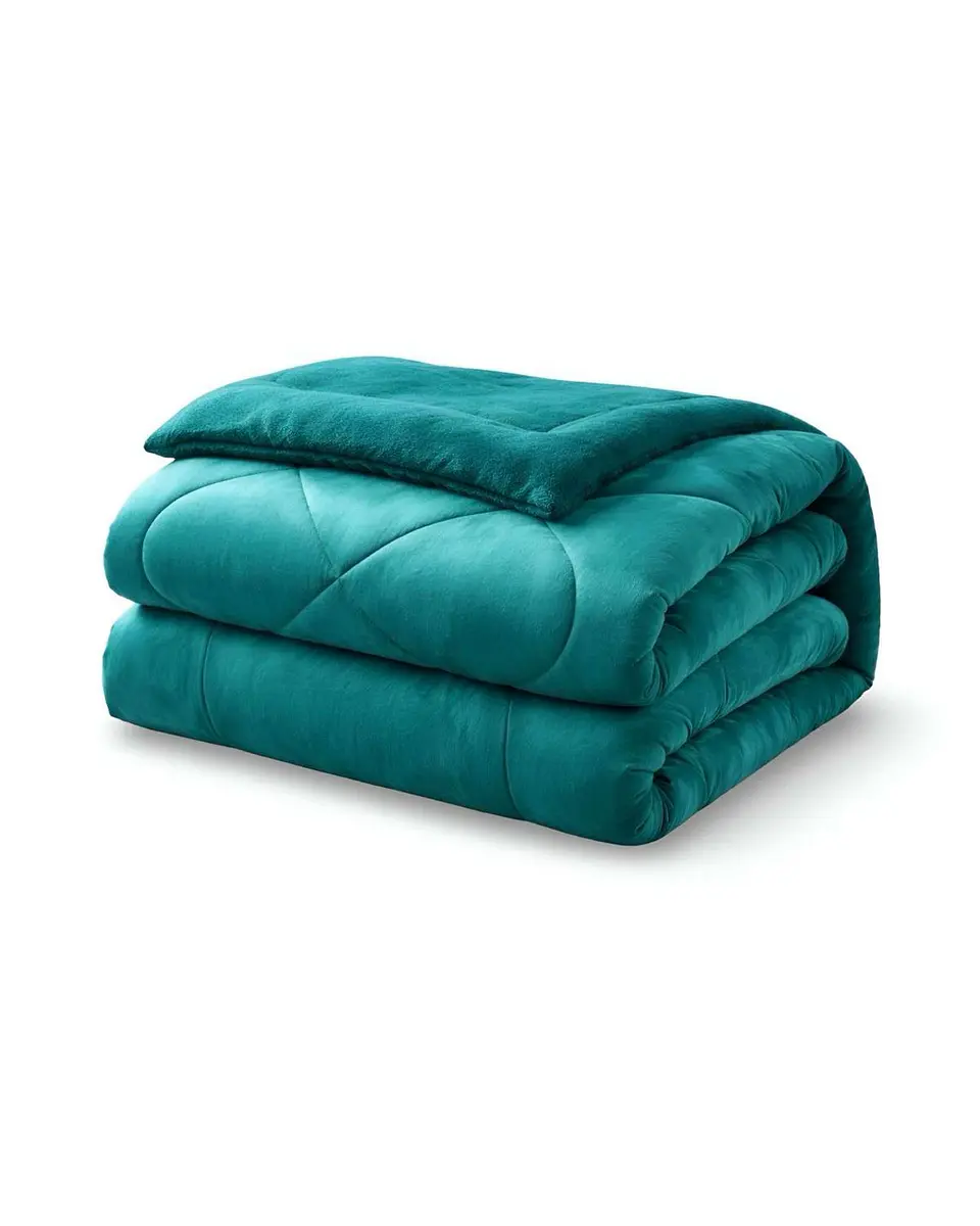 Cubrecama plush con chiporro Acolchado liso King 2