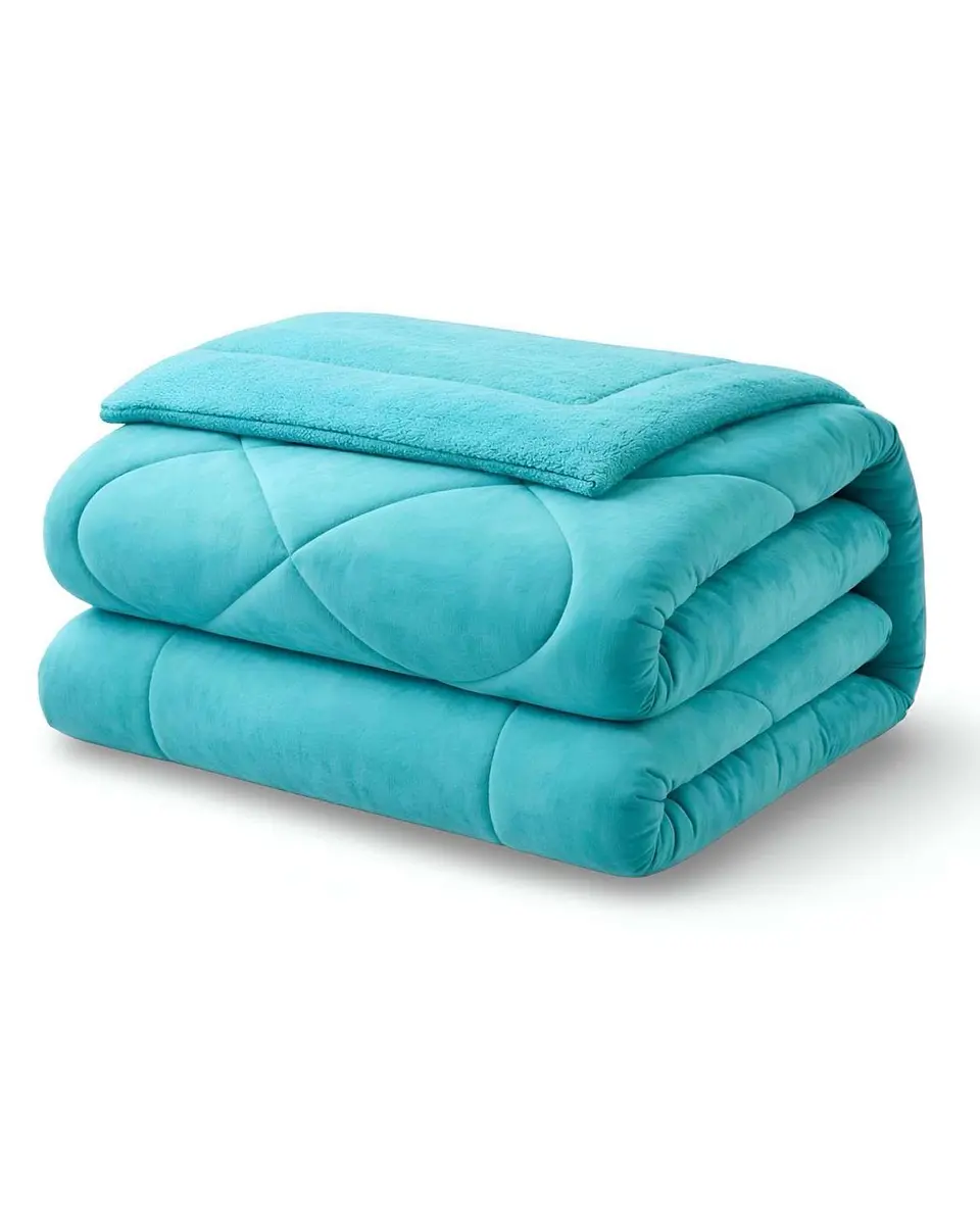 Cubrecama plush con chiporro Acolchado liso King 2