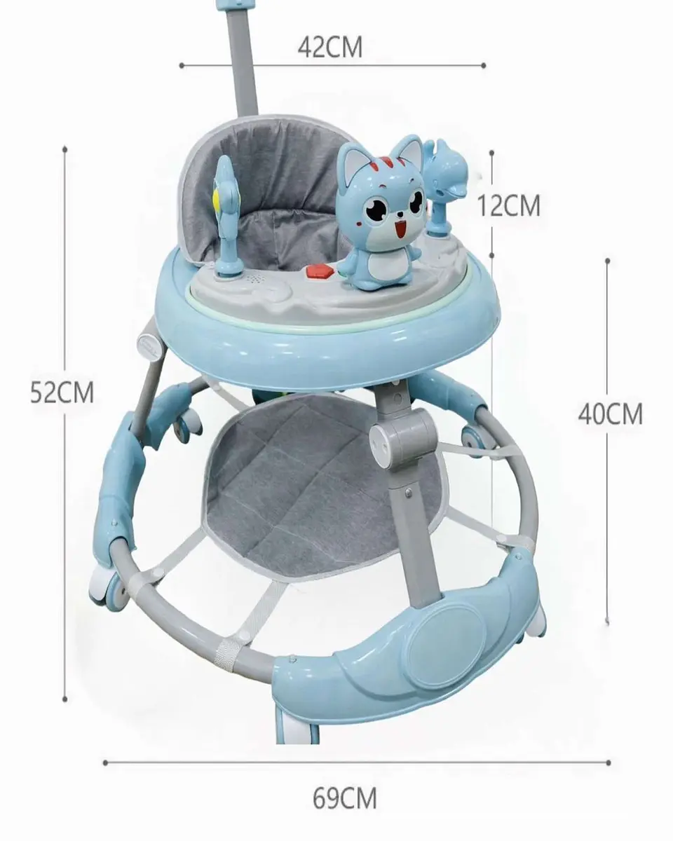 Pack 2 Andador de Bebe Gemelos con Juegos Interactivos - Seguridad y Diversion en sus Primeros Pasos Azul 5