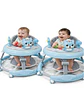 Pack 2 Andador de Bebe Gemelos con Juegos Interactivos - Seguridad y Diversion en sus Primeros Pasos Azul - Miniatura 6