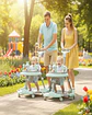 Pack 2 Andador de Bebe Gemelos con Juegos Interactivos - Seguridad y Diversion en sus Primeros Pasos Verde Menta - Miniatura 2