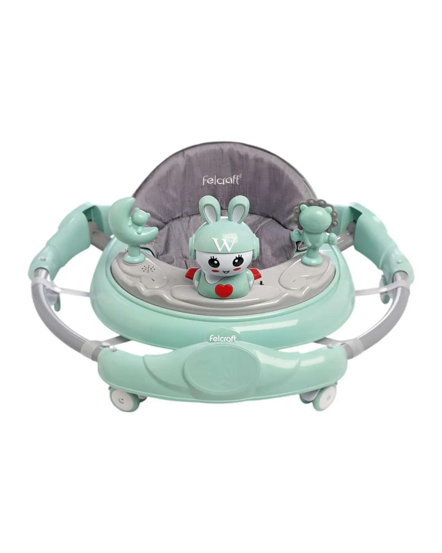 Pack 2 Andador de Bebe Gemelos con Juegos Interactivos - Seguridad y Diversion en sus Primeros Pasos Verde Menta 5