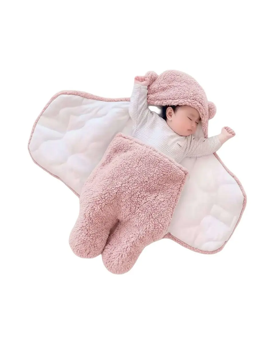 SACO DE BEBÉ OSITO TALLA 6 MESES ROSADO 5