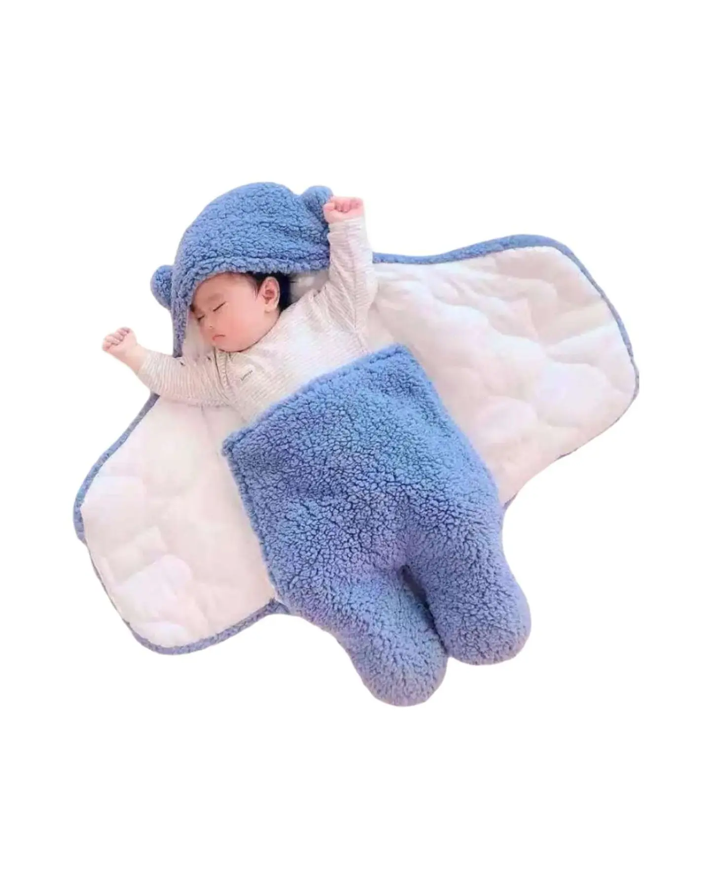 SACO DE BEBÉ OSITO TALLA 9 MESES AZUL 5