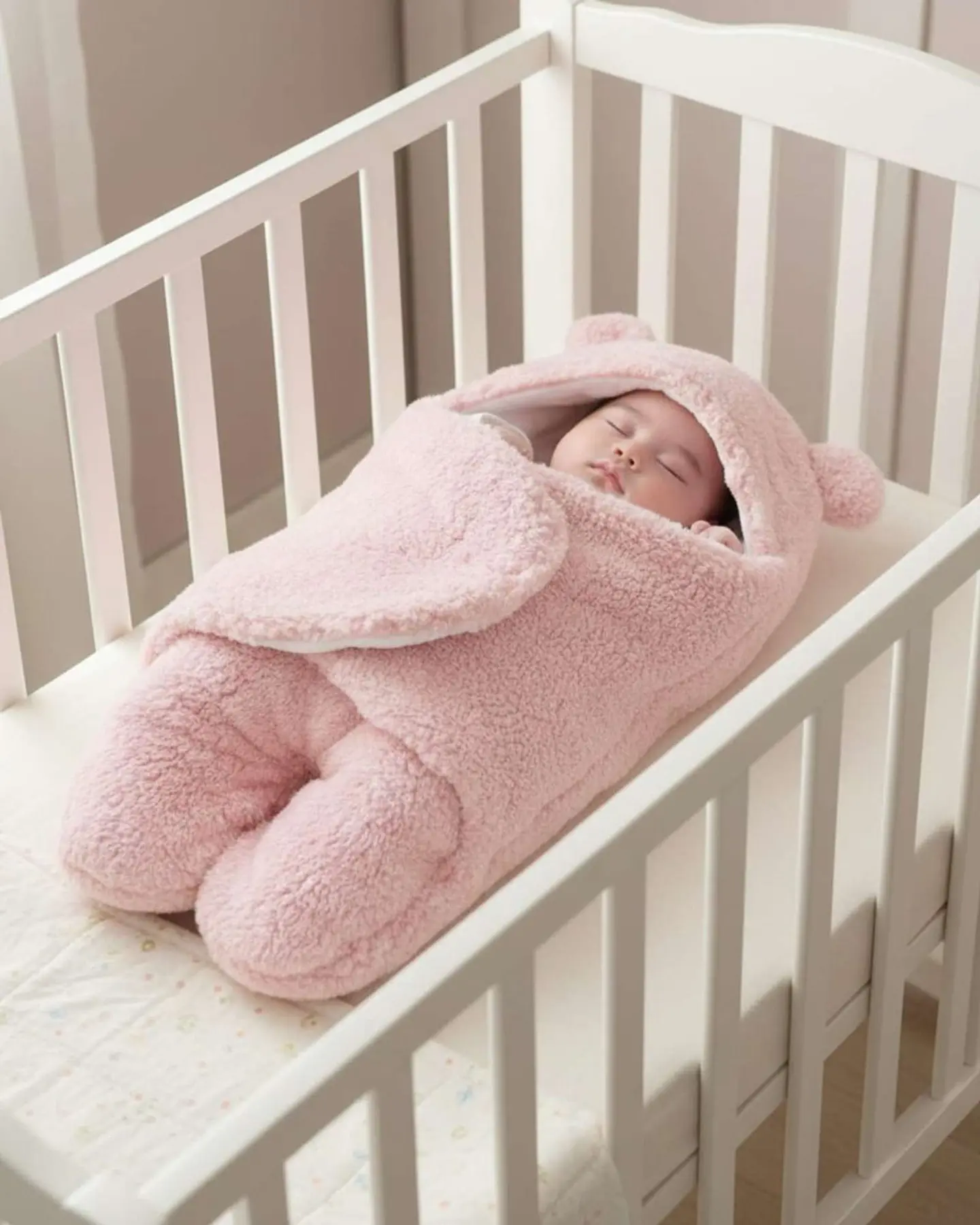 SACO DE BEBÉ OSITO TALLA 9 ROSADO 3