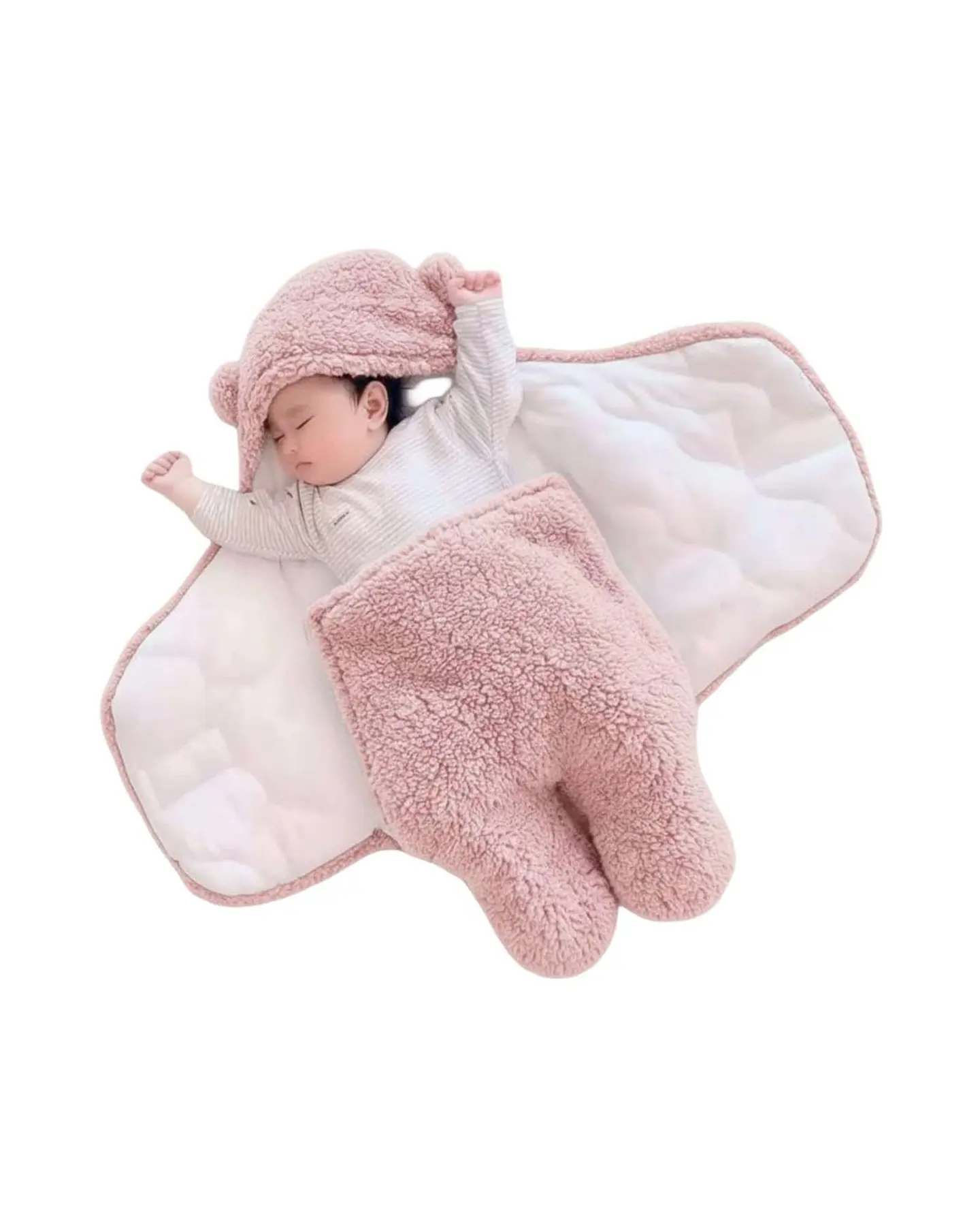 SACO DE BEBÉ OSITO TALLA 9 ROSADO 5