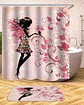 Cortina de Baño Tela Género + Forro Impermeable - Miniatura 5