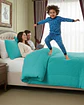 Plumón Cubrecama 2 plazas Sherpa Peludo Invierno Diseño Suave - Miniatura 5