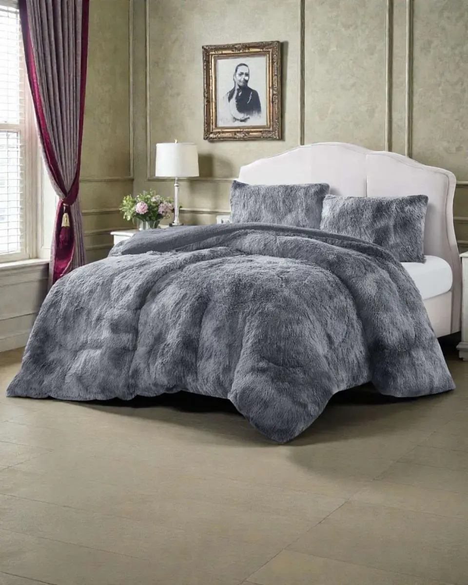 Cubrecama King Chiporro Peludo Premium 250x270 cm 4