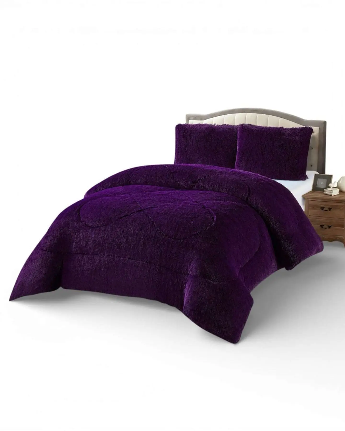 Cubrecama King Chiporro Peludo Premium 250x270 cm 6