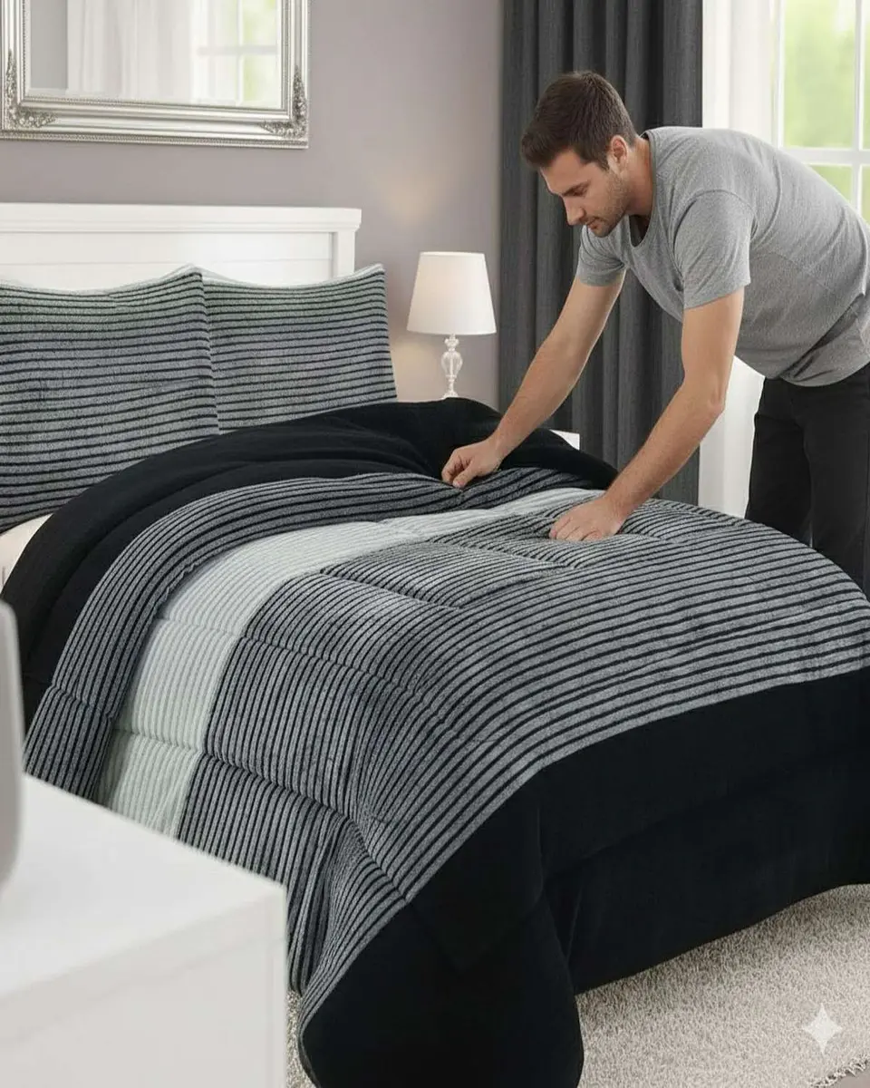 Plumón Cubrecama Chiporro 1.5 plaza Extra Cálido Invierno Premium 5