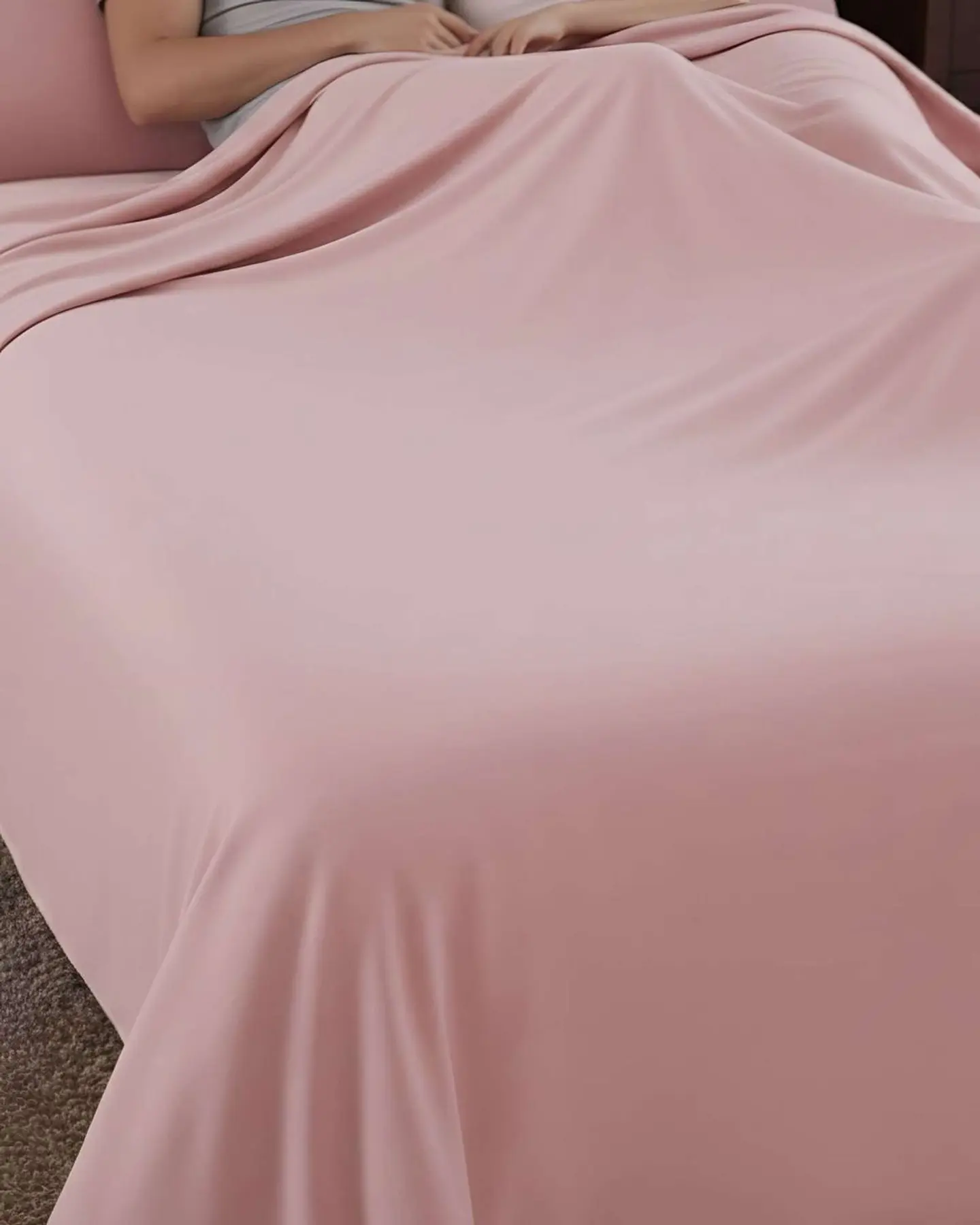 Sábana de Polar Ultra Suave Máxima Calidez y Confort Rosa 2 plazas 4