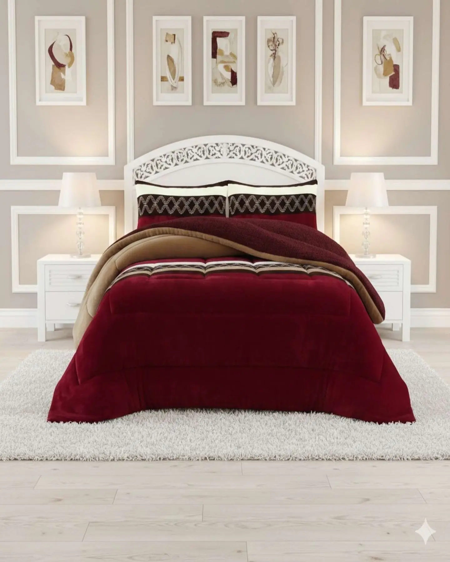 Cubrecama Plush con  Chiporro de Invierno 2 Plazas 1