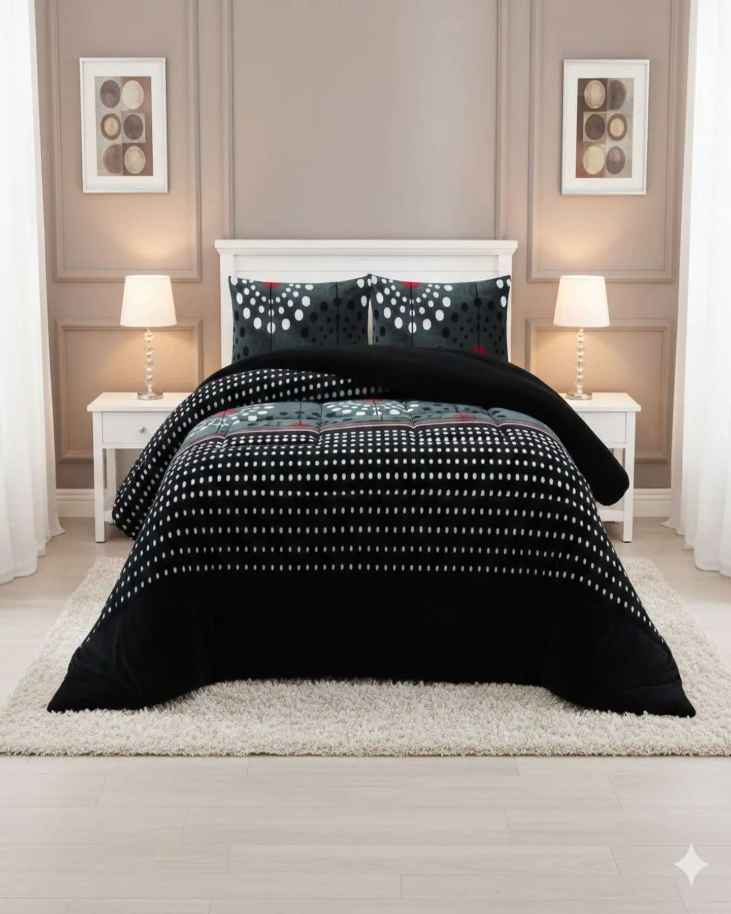 Cubrecama Plush con  Chiporro de Invierno 2 Plazas 1