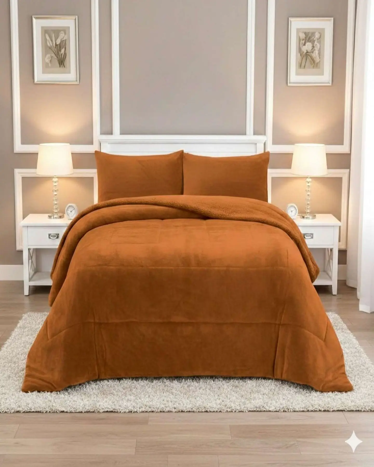 Cubrecama Plush con  Chiporro de Invierno 2 Plazas 1