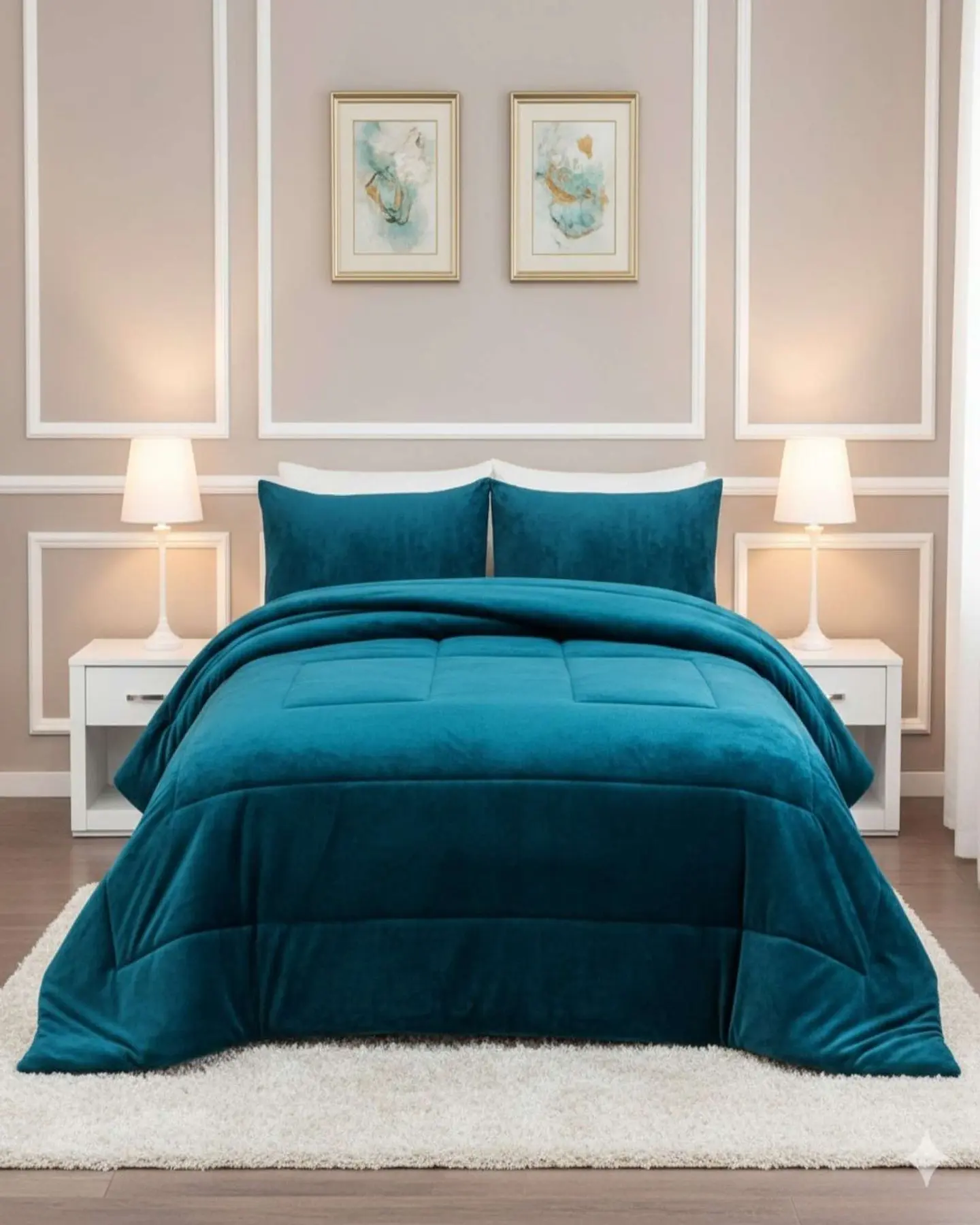Cubrecama Plush con  Chiporro de Invierno 2 Plazas 1