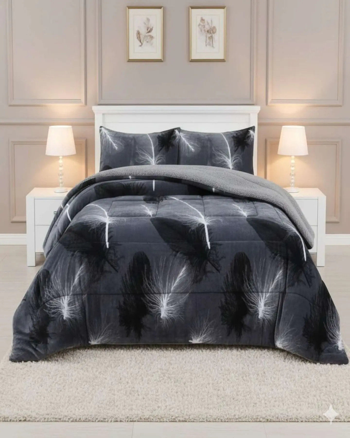 Cubrecama Premium Plush y Chiporro - Invierno King 1