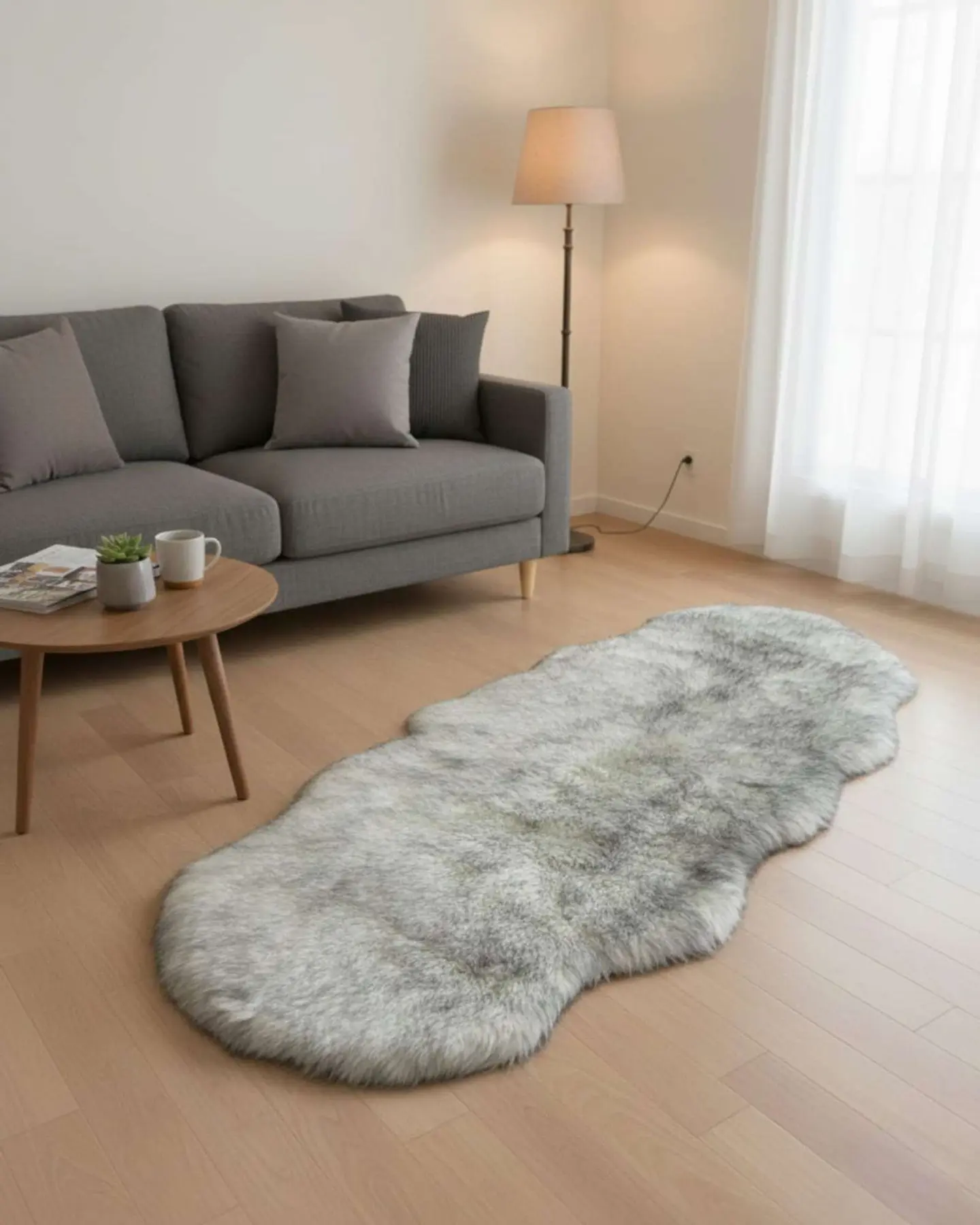 Alfombra de pelo de Oveja sintetico ultra suave 1