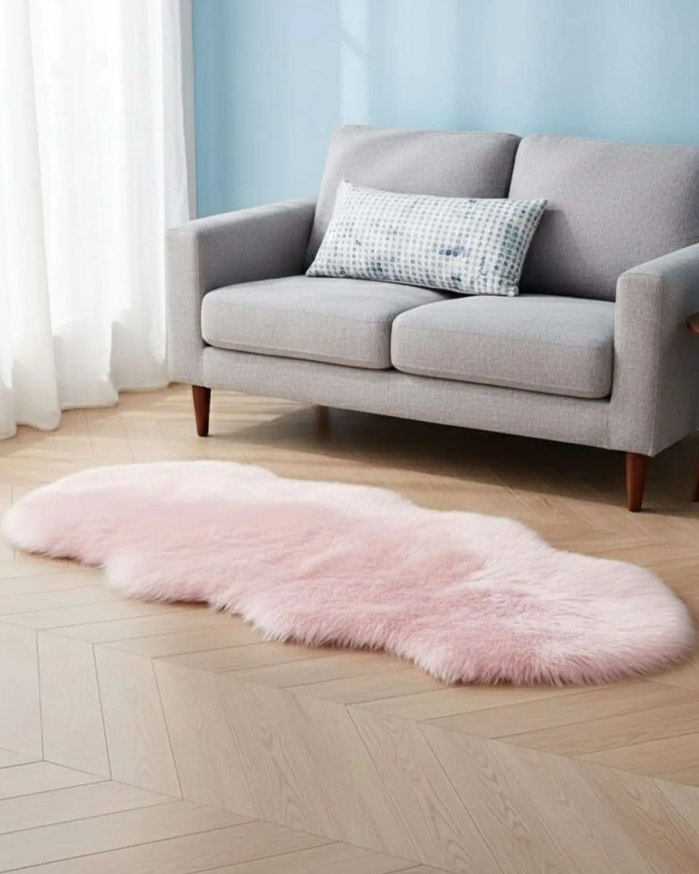 Alfombra de pelo de Oveja sintetico ultra suave 1