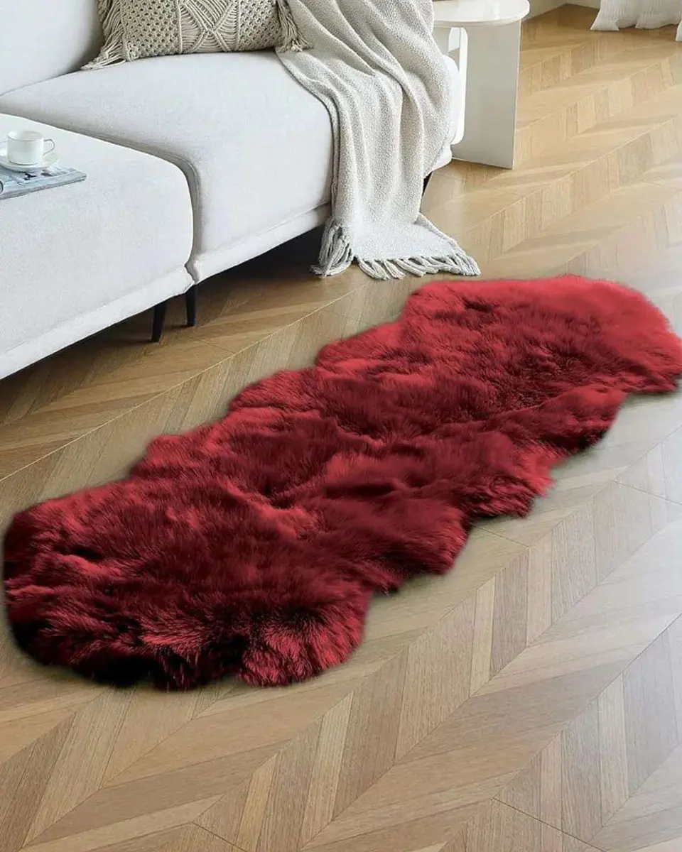 Alfombra de pelo de oveja sintetico ultra suave 3