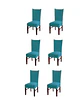 SET DE 6 FUNDAS LISAS ELASTICADAS DE SILLAS - Miniatura 2