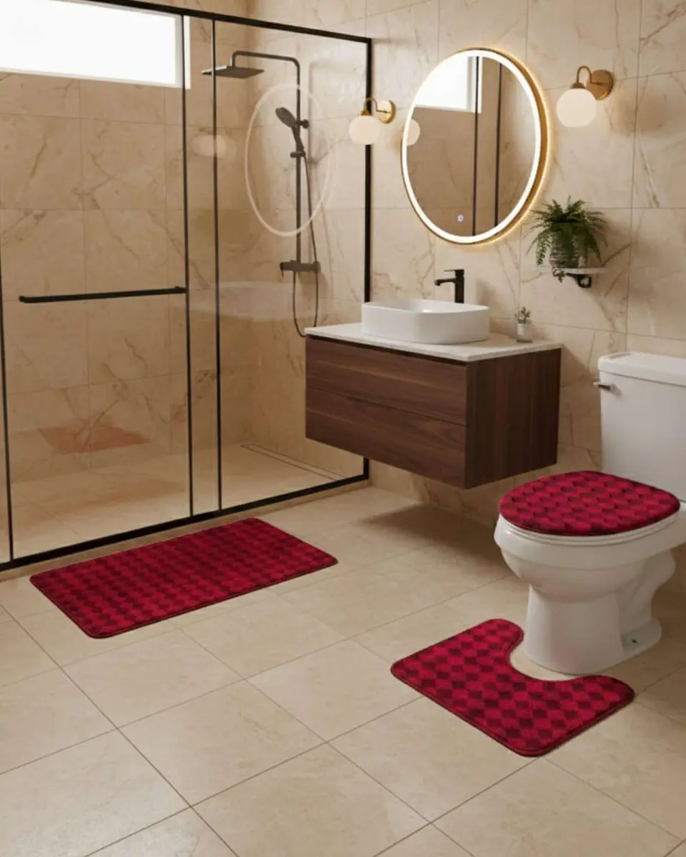 SET DE BAÑO 3 PIEZAS SUAVES Y ABSORBENTES 3