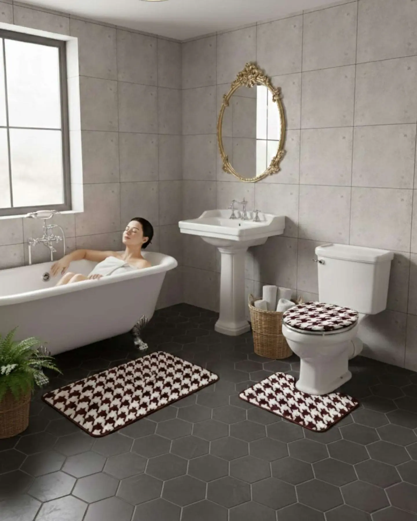 SET DE BAÑO 3 PIEZAS SUAVES Y ABSORBENTES 4