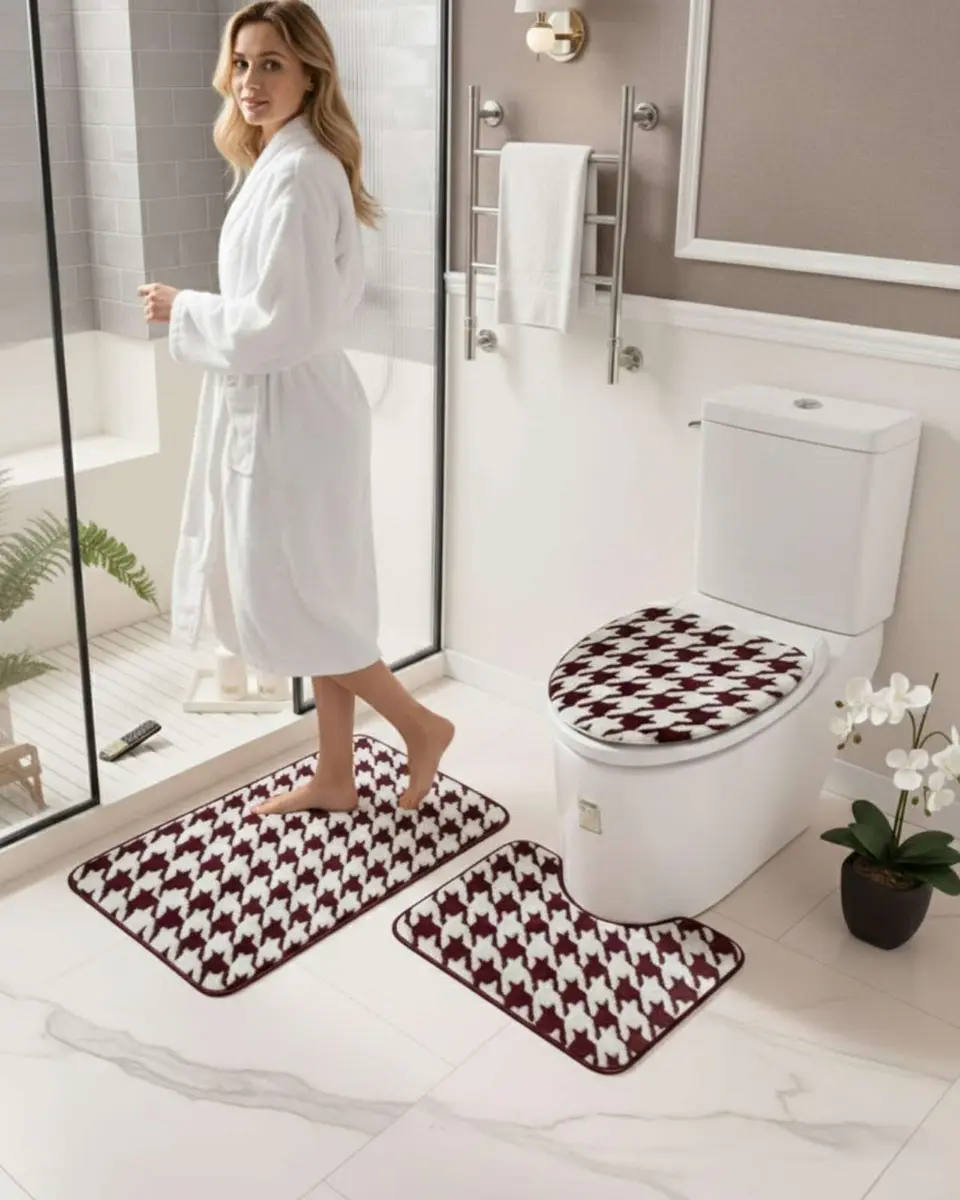 SET DE BAÑO 3 PIEZAS SUAVES Y ABSORBENTES 5