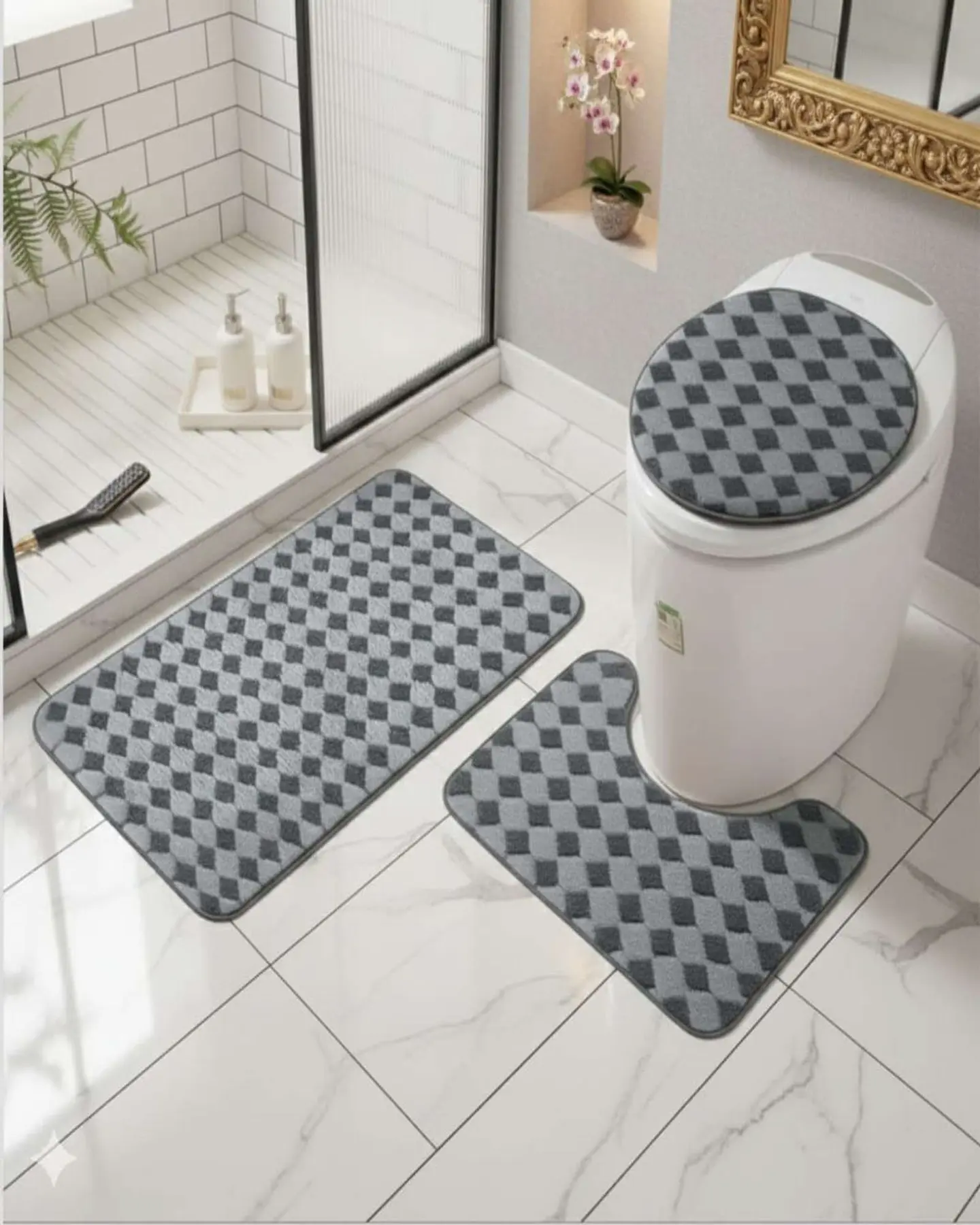 SET DE BAÑO 3 PIEZAS SUAVES Y ABSORBENTES 1