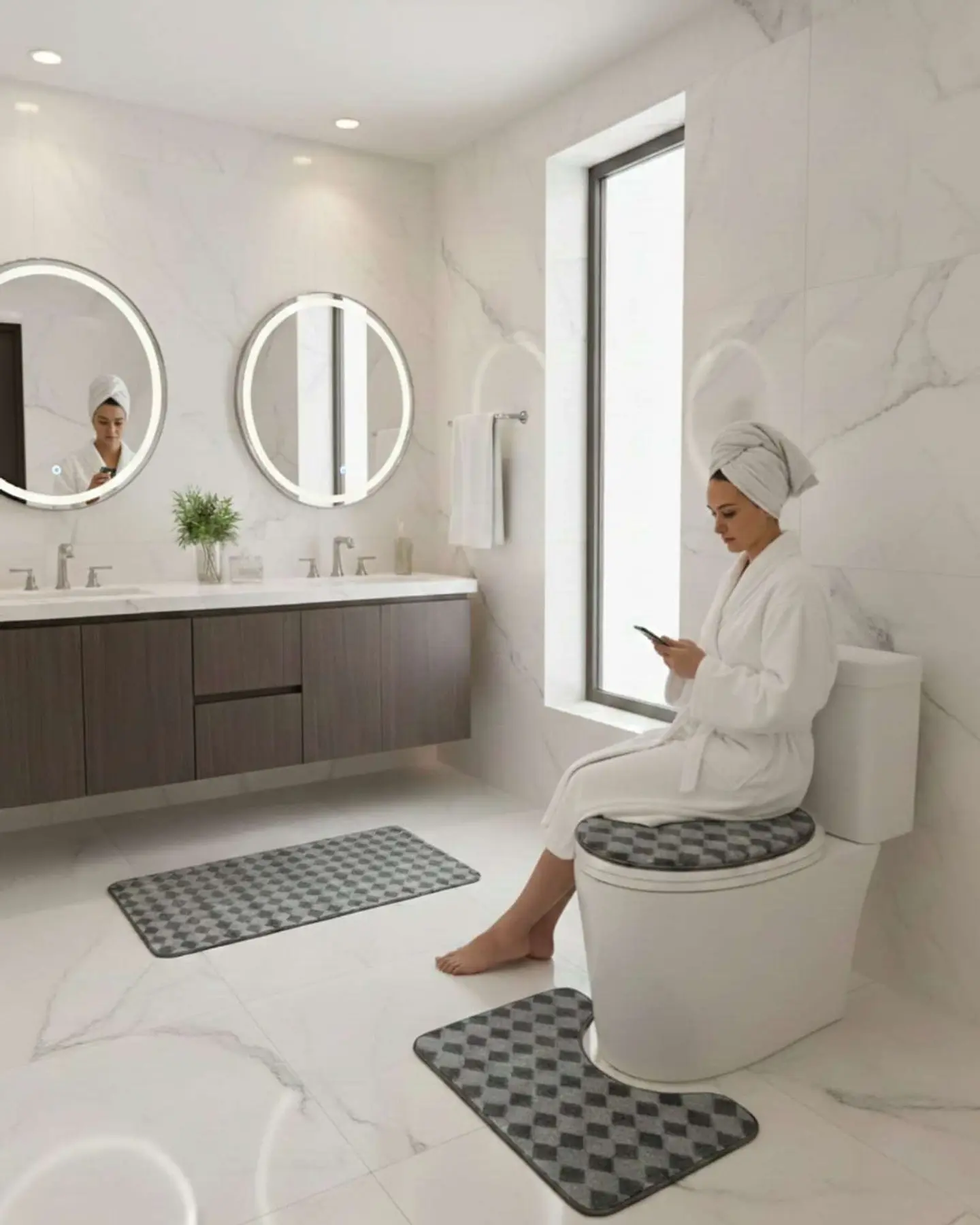 SET DE BAÑO 3 PIEZAS SUAVES Y ABSORBENTES 3